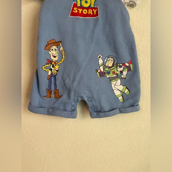 Disney Toy Story Blue Kids Overalls with matching shirt size 3/6M - Picture 4 of 6